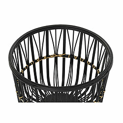 Set de pots DKD Home Decor Noir Bambou Colonial 36 x 36 x 78 cm (2 Unités)