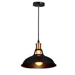 Avis Stoex Lustre Suspension Industrielle Vintage E27 Lampe Plafonniers Retro Abat-jour pour Cuisine Salle à manger Salon Chambre Restaurant, Noir