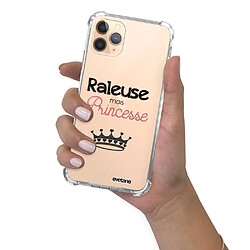 Coque iPhone 11 Pro anti-choc souple avec angles renforcés transparente Raleuse mais princesse Evetane pas cher