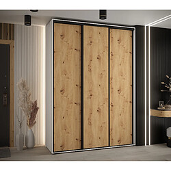 Abiks Meble Armoire DAVOS 1 À Portes Coulissantes 235,2/180/60 3 Portes