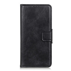 Etui en PU fermoir magnétique, texture cheval fou avec support noir pour votre Xiaomi Redmi Note 11/Poco M4 Pro 5G