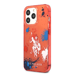 Us Polo U.S Polo Coque de Protection pour iPhone 14 Pro Max Double Horse Rouge