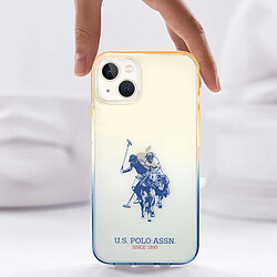 Avis Us Polo U.S Polo Coque pour iPhone 14 Double Horse Antichoc Bords Surélevés Bleu Nuit