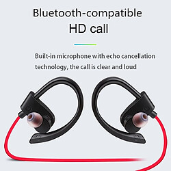 Acheter GUPBOO Écouteurs intra-auriculaires Bluetooth 4.2 améliorés écouteurs Super Bass écouteurs intra-auriculaires anti-transpiration casque de sport avec micro pour Re