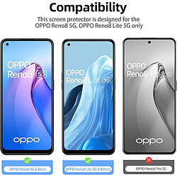 Acheter X2 Verres Trempes Pour Oppo Reno 8 5G Little Boutik®