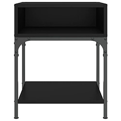 Acheter vidaXL Tables de chevet 2 pcs noir 40x41x50 cm bois d’ingénierie