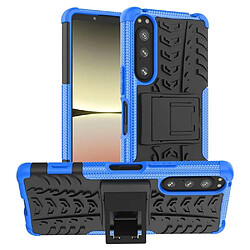 Htdmobiles Coque pour Sony Xperia 5 IV 5G - housse etui rigide anti choc + verre trempe - BLEU