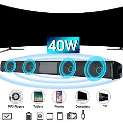 Universal Haut-parleur Bluetooth Super Power Haut-parleur Home Théâtre Télévision Double Click avec télécommande | Haut-parleur portable (noir)