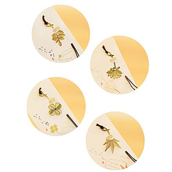 Wewoo Marque page or pour livre, livraison aléatoire Style 4 PCS fournitures de bureau papeterie mignon en métal marque-papier plantes Clip pas cher