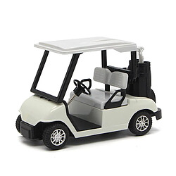 Universal Chariot de golf électro-pneumatique en alliage moulé sous pression pour récupérer le modèle de voiture écologique collection de cadeaux pour enfants | Chariot jouet moulé sous pression (blanc)