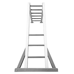 AXI Beach Tower Cadre d'escalade en bois en gris et BLANC | Élément d'appoint pour Aires de Jeux | Accessoires d'escalade pour Aire de Jeux - 205,7 cm