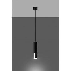 Avis Luminaire Center Suspension design Loopez Acier Chrom,noir 1 ampoule 100cm