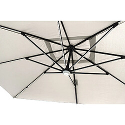 Acheter Concept Usine Parasol rectangulaire écru avec LED 395 x 295 cm CALVIA