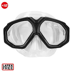 Masque de Plongée avec Tube AquaSport Noir Adultes (2 Unités) pas cher