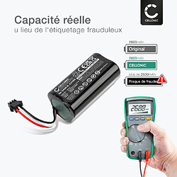 Batterie pour ECOVACS Deebot Slim 2, Deebot Slim 1, DA60, DB35, TCR360, DA611, DA60-Darfon 2600mAh de CELLONIC