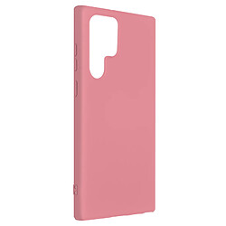 Avizar Coque Samsung Galaxy S22 Ultra Silicone Semi-rigide Finition Soft-touch Rose