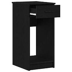 Avis vidaXL Support de tour d'ordinateur avec tiroir noir 35x45x77 cm