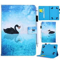 Etui en PU universel 8 pouces cygnes pour votre Tablet PC