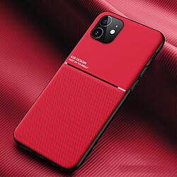 Coque en TPU + PU anti-empreintes digitales, antichoc rouge pour votre iPhone 12 mini 5.4 pouces