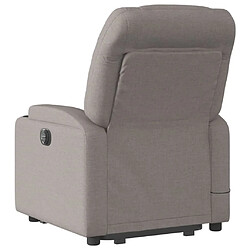 Acheter vidaXL Fauteuil inclinable de massage Taupe Tissu