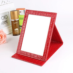 Wewoo Miroir de maquillage carré - Rouge