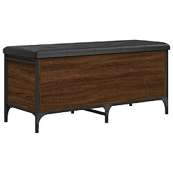 Maison Chic Banc de rangement | Meuble de rangement d'Entrée | Coffres d'Intérieur chêne marron 102x42x45 cm bois d'ingénierie -MN55620