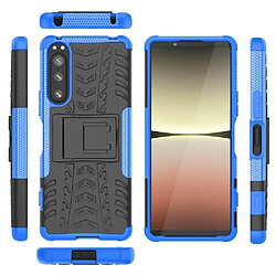 Htdmobiles Coque pour Sony Xperia 5 IV 5G - housse etui rigide anti choc + verre trempe - BLEU