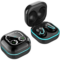 Chrono Écouteurs Bluetooth sans fil 2021 suppression du bruit étanche 8D HiFi stéréo écouteur casque TWS sans fil casque écouteur pour le Sport(noir)