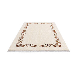 Avis Vidal Tapis de laine 244x178 beige Darya