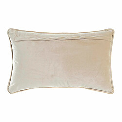 Coussin DKD Home Decor Doré 50 x 10 x 30 cm Fleurs