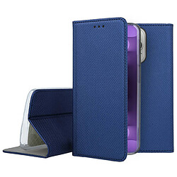 Htdmobiles Housse pour Apple iPhone 15 Pro - etui coque pochette portefeuille + film ecran - BLEU MAGNET