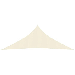 Helloshop26 Voile toile d'ombrage parasol 160 g/m² 4,5 x 4,5 x 4,5 m PEHD crème 02_0009090