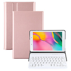 Wewoo Étui cuir pour clavier Bluetooth magnétique ultra-mince et détachable Galaxy Tab A 8.0 2019 P200 / P205avec support or rose