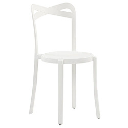 Acheter Beliani Lot de 4 chaises CAMOGLI Matière synthétique Blanc