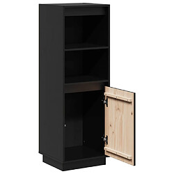 Acheter vidaXL Buffet haut Noir 37x34x110 cm Bois massif de pin