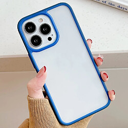 Coque en TPU + acrylique bicolore, anti-rayures bleu foncé pour votre iPhone 13 Pro 6.1 pouces