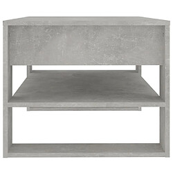 Acheter Maison Chic Table basse,Table Console Table d'appoint, Table pour salon Gris béton 102x55x45 cm Bois d'ingénierie -MN79161