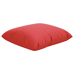 Acheter vidaXL Coussins de canapé lot de 4 rouge 40x40 cm tissu