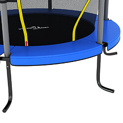 Acheter vidaXL Trampoline avec filet de sécurité Rond 140x160 cm Bleu