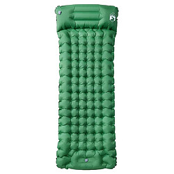 vidaXL Matelas de camping autogonflant avec oreiller 1 personne vert