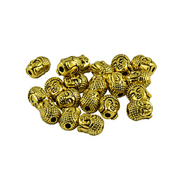 20 pièces 3d bouddha spirituel alliage spacer perles bijoux diy fabrication d'or