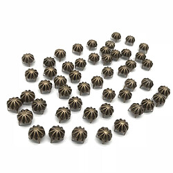 Acheter 50pcs goujons de citrouille métal griffe nailhead punk goujon rivets pointes de bronze