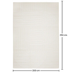 ICONIK INTERIOR Grand Tapis Design Contemporain et Moderne - Beige (290x200 cm) - Vreis Beige pas cher