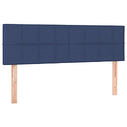 Acheter Maison Chic Tête de lit scandinave à LED,meuble de chambre Bleu 144x5x78/88 cm Tissu -MN27981