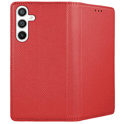 Acheter Htdmobiles Housse pour Samsung Galaxy A35 5G - etui coque pochette portefeuille + film ecran - ROUGE MAGNET