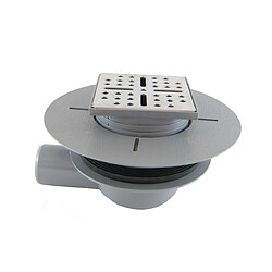 Aurlane Bonde de Douche Bonde - Sortie horizontale - Grille inox - Compatible Rainy/High Rainy - Installation facile