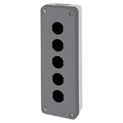 boîte à boutons vide - harmony xald - pour xb5 - 5 trous - gris - schneider electric xald05