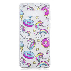 Wewoo Coque Fashion Etui de protection en TPU peint pour Galaxy S10 Plus motif Cake Horse