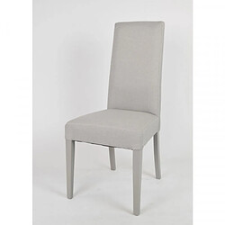 Avis Dansmamaison Duo de chaises tissu Gris clair - PISE