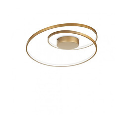 Ideal Lux Plafonnier LED intégré Oz Métal,plastique Or 1 ampoule 18cm